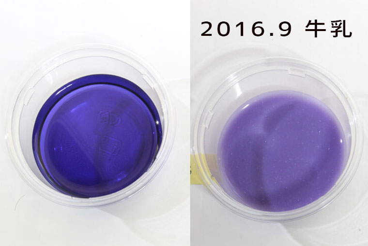 紫キャベツの液性実験