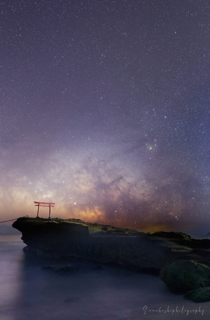 白浜神社の星空