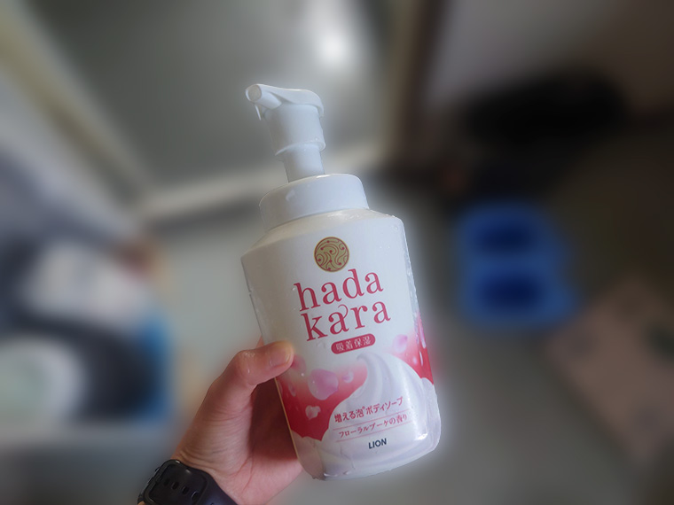 泡で出るボディソープ