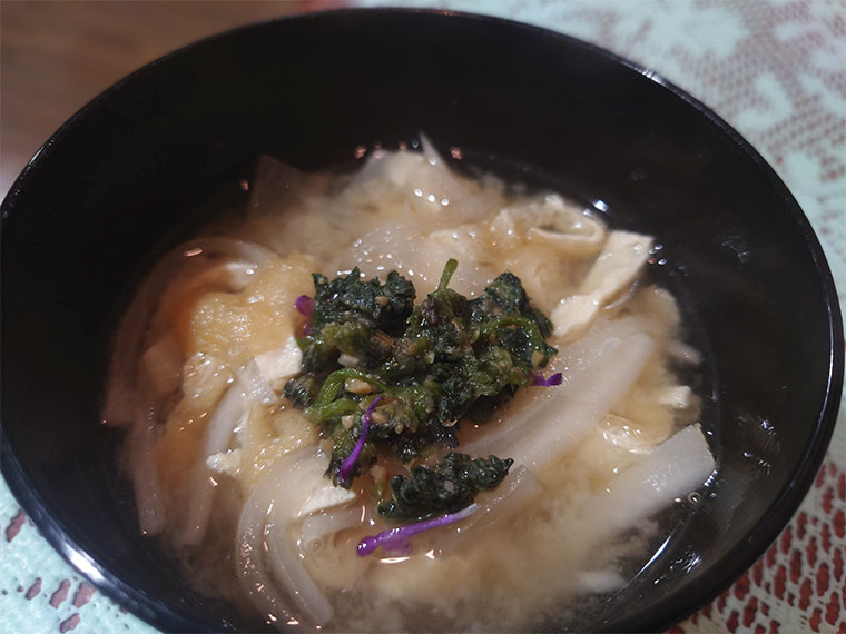 ホトケノザを食べる