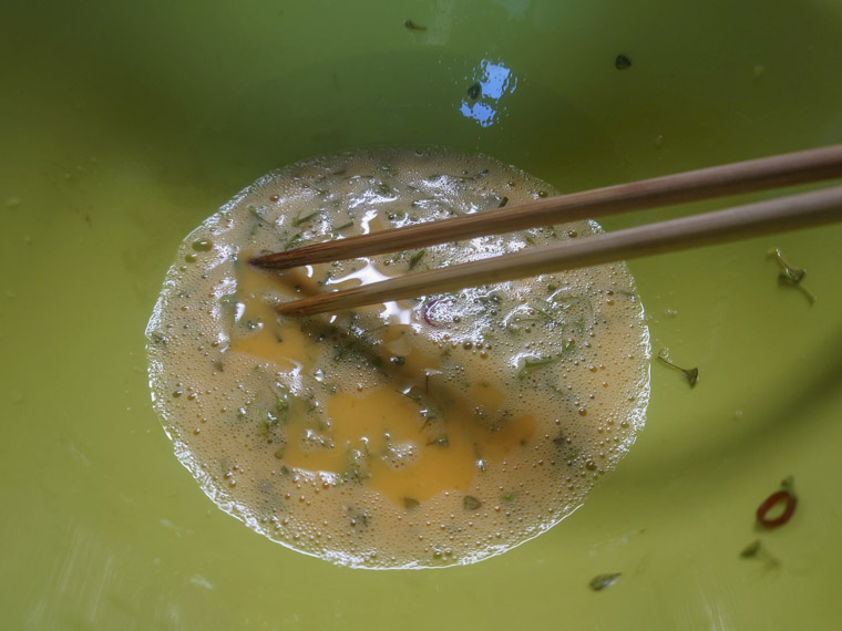 ナズナの卵焼き